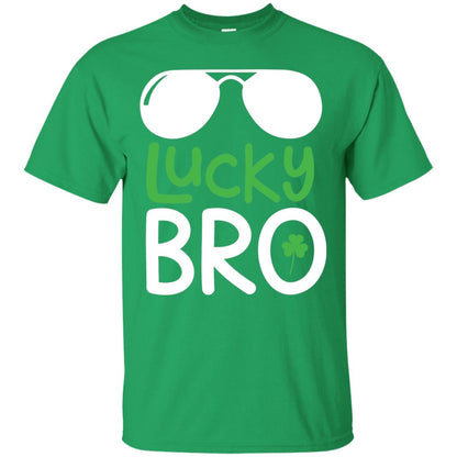 Lucky Bro St. Patrick_s Day T-shirt Irish Green