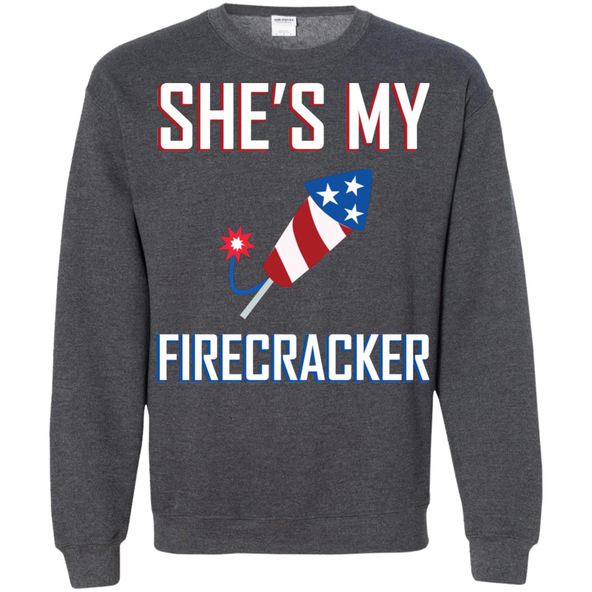 She_s My Firecracker Shirt For Mens Dark Heather