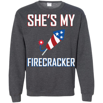 She_s My Firecracker Shirt For Mens Dark Heather