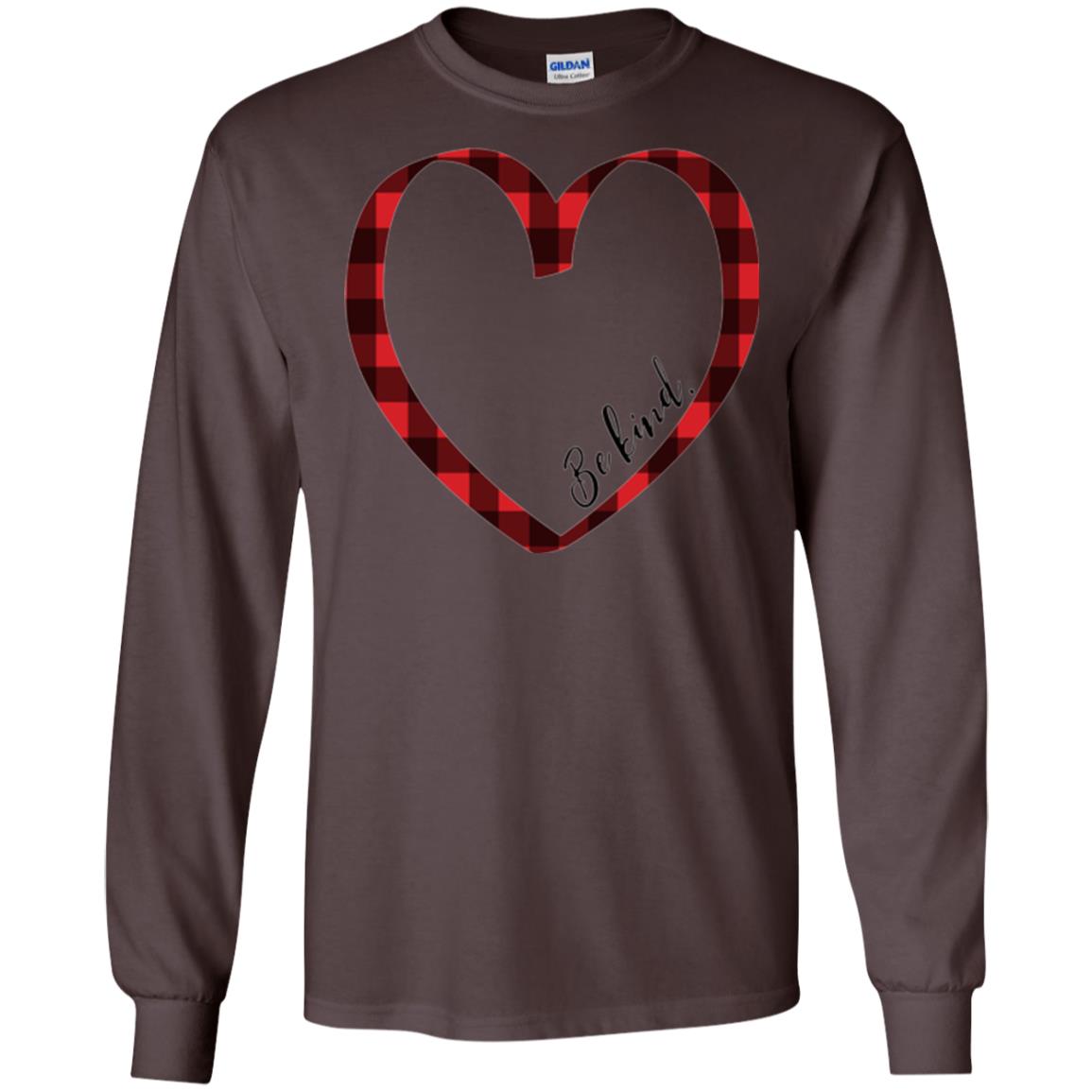 Be Kind Inspirational Motivational T-shirt Dark Chocolate