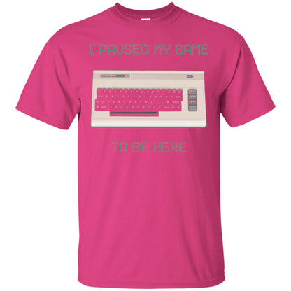 Retro Gamer T-shirt I Paused My Game To Be Here Heliconia