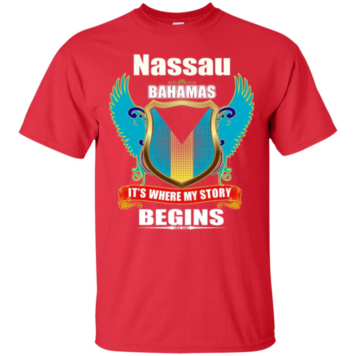 Bahamian T-shirt Nassau Bahamas T-shirt Red