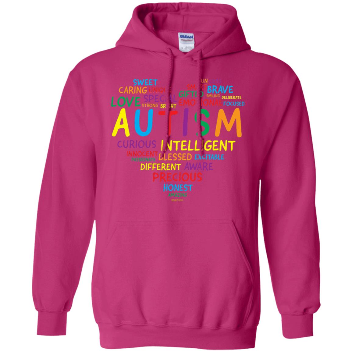 Autism Heart Autism Awareness T-shirt Heliconia
