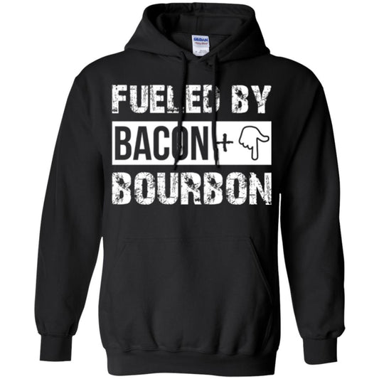 Whisky T-shirt Fueled By Bacon And Bourbon Black
