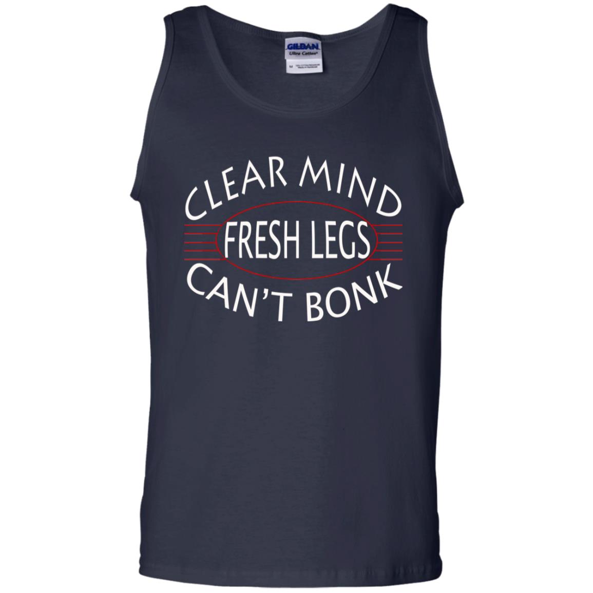 Clear Mind Fresh Legs Can't Bonk Marathon Running Shirt Navy