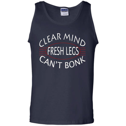 Clear Mind Fresh Legs Can't Bonk Marathon Running Shirt Navy