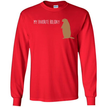 Groundhog Day T-shirt My Favorite Holiday T-shirt Red