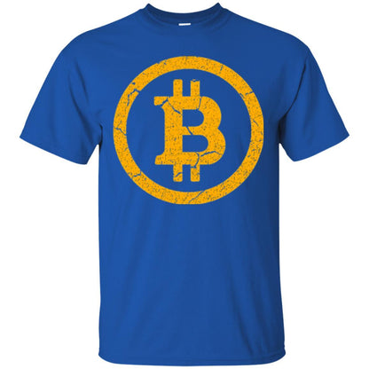 Bitcoin T-shirt Vintage Worn Distressed Look Design