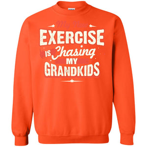 My New Exercise Is Chasing My Grandkids Grandparents Shirt