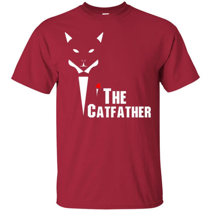 Cat Dad Lover T-shirt The Catfather T-shirt Cardinal