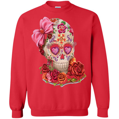 Cinco De Mayo Skull Women Flower Shirt Red