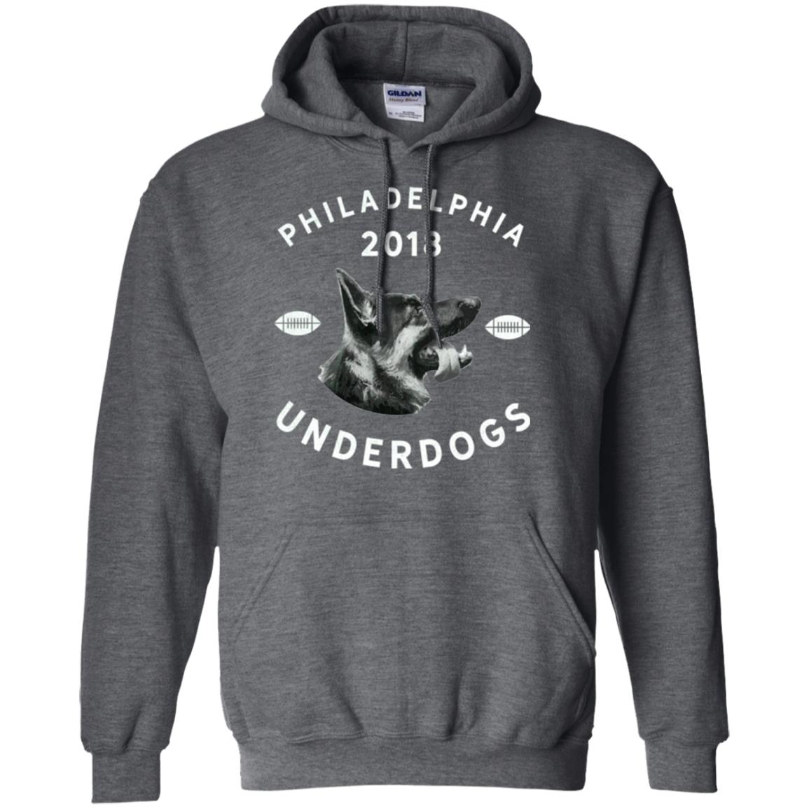 Dog Lover T-shirt Philly Philadelphia Underdogs 2018 Game Day Dark Heather
