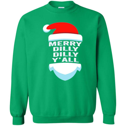 Christmas T-shirt Dilly Dilly Y_all Santa Claus Irish Green
