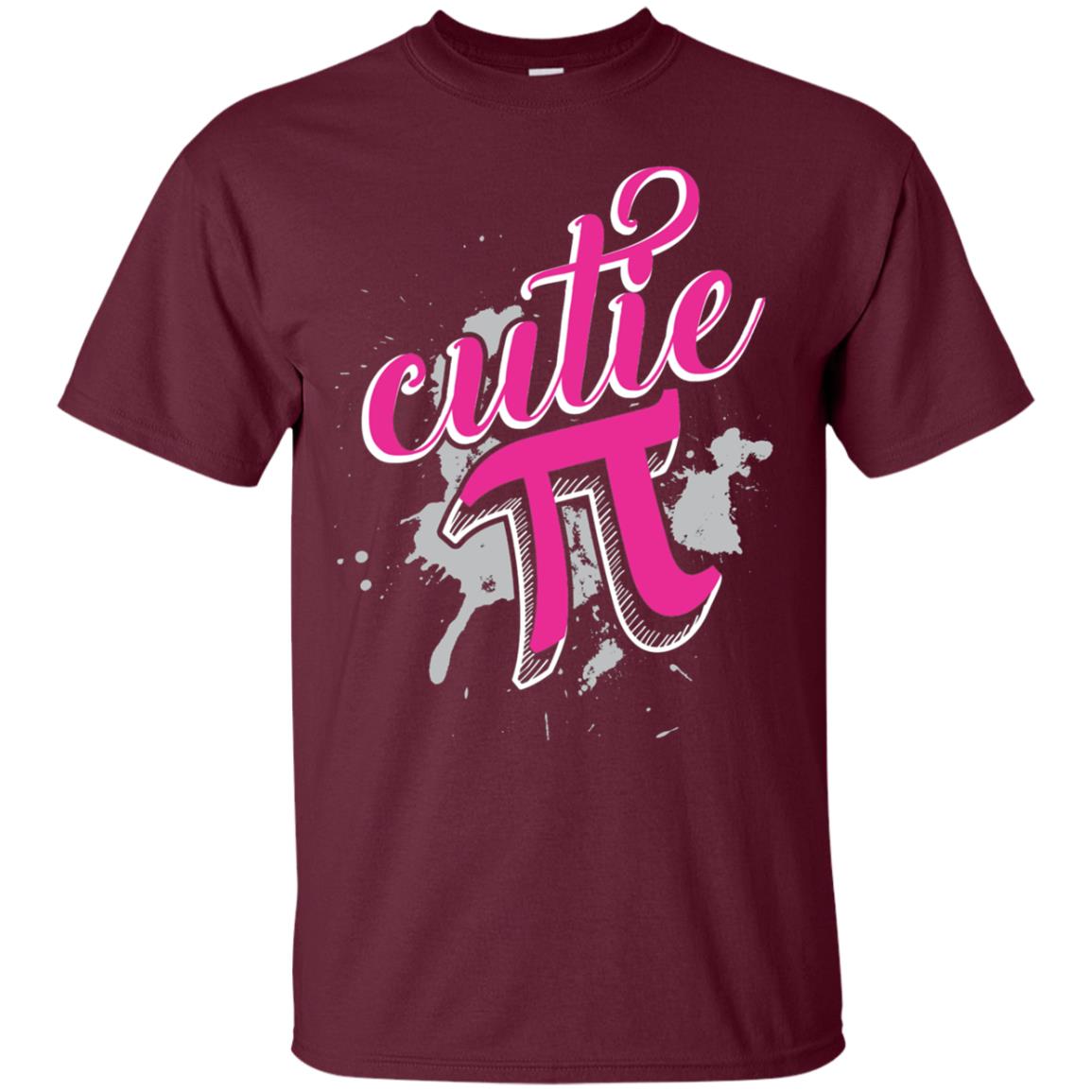 Cutie Pi Funny Math 3.14 Happy Pi Day T-shirt Maroon