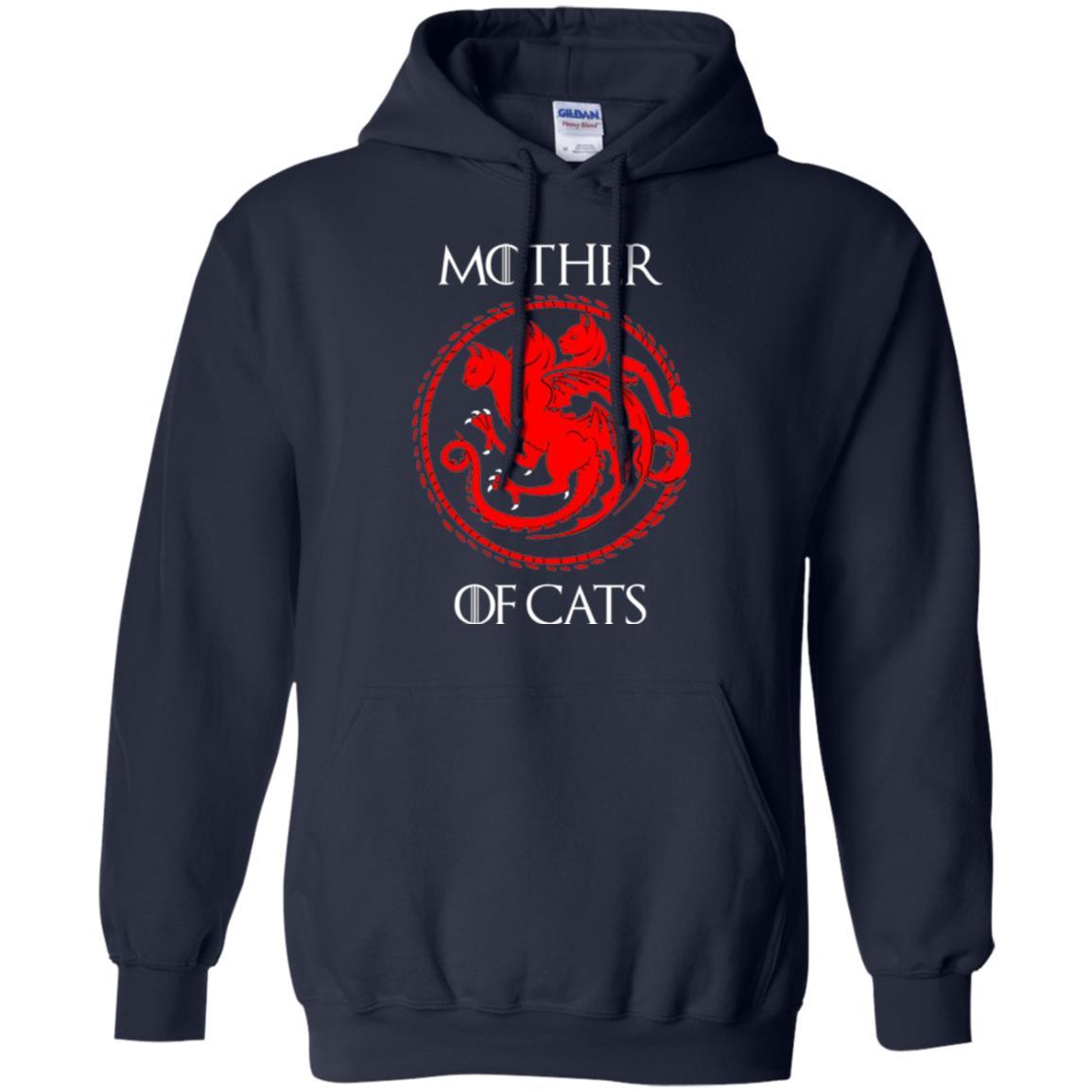 Cat Lover T-shirt Mother Of Cats Hot Navy