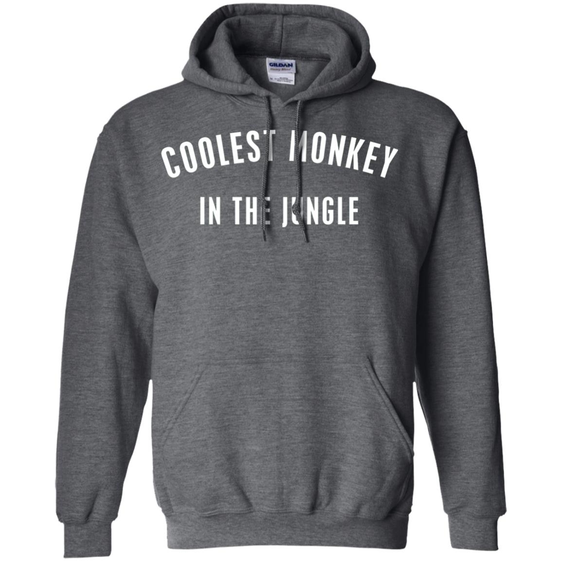 Monkey T-shirt Coolest Monkey In The Jungle Dark Heather