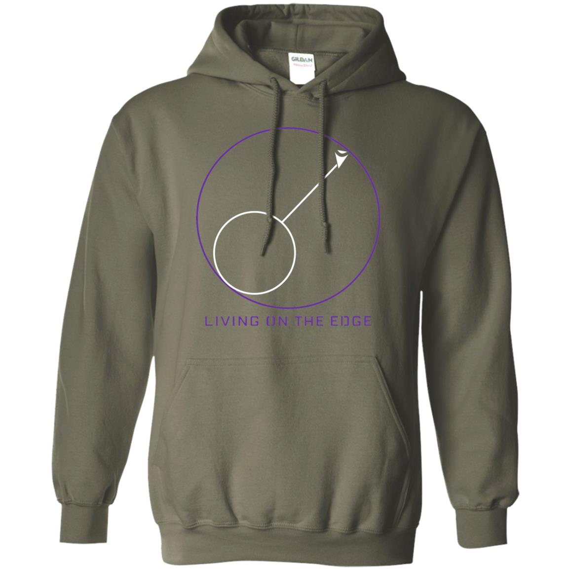 Gamer T-shirt Living On The Edge Run From The Storm Military Green
