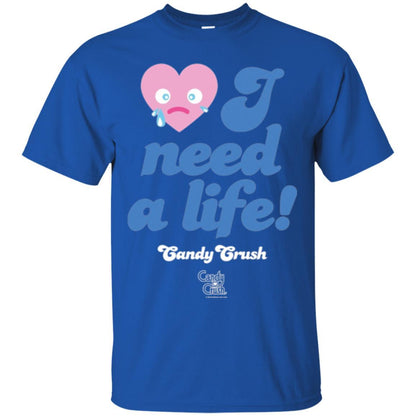 Gamer T-shirt I Need A Life T-shirt Royal