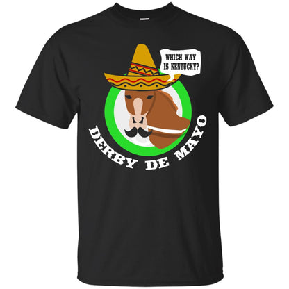 Derby De Mayo Kentucky Sombrero Mexican Horse Race T-shirt Black