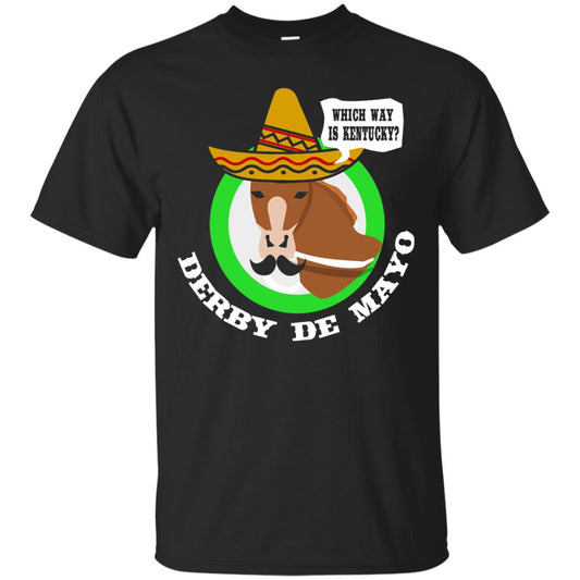 Derby De Mayo Kentucky Sombrero Mexican Horse Race T-shirt Black