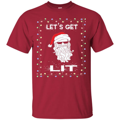 Christmas T-shirt Let_s Get Lit Cardinal