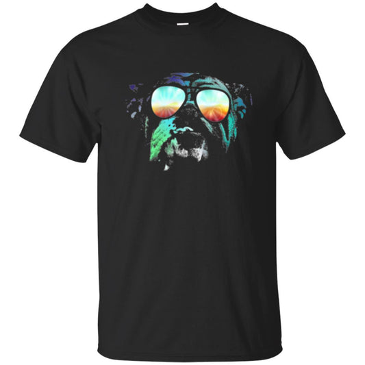 Pitbull Lover T-shirt English Bulldog Neon Dog T-shirt Black