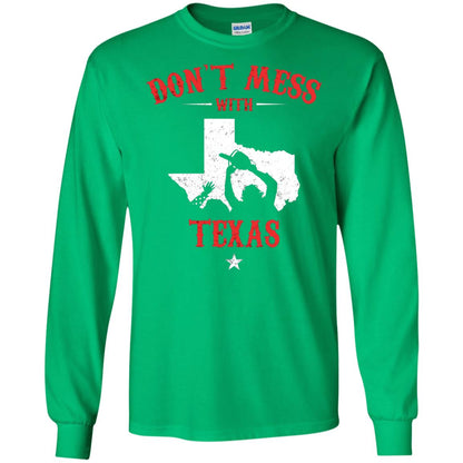 Don_t Mess With Texas Chainsaw T-shirt Irish Green