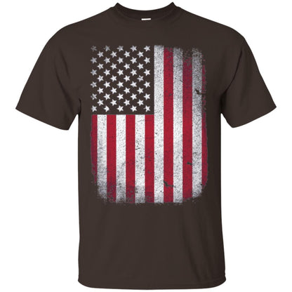 Usa Flag T-shirt 4th July Dark Chocolate