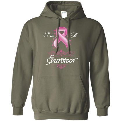 I Am A Survivor Breast Cancer Awareness Shirt Military Green