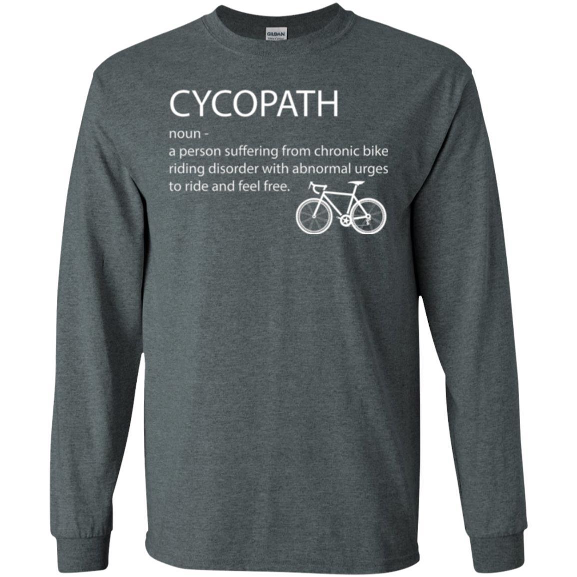 Biker T-shirt Cycopath Definition T-shirt Dark Heather