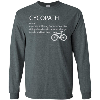 Biker T-shirt Cycopath Definition T-shirt Dark Heather
