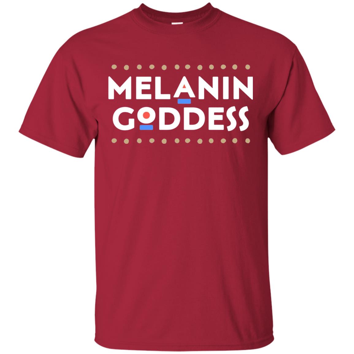 Melanin Goddess African Proud Afican American T-shirt Cardinal
