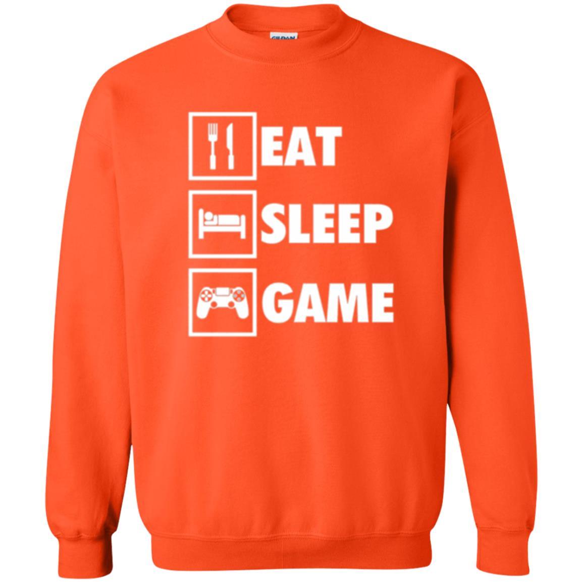 Gamer T-shirt Eat Sleep Game Orange