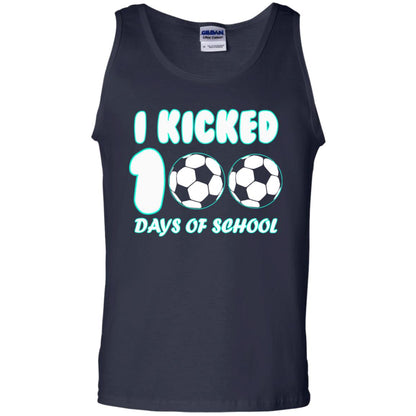 Soccer Lover T-shirt I Kicked 100 Days Of School Navy