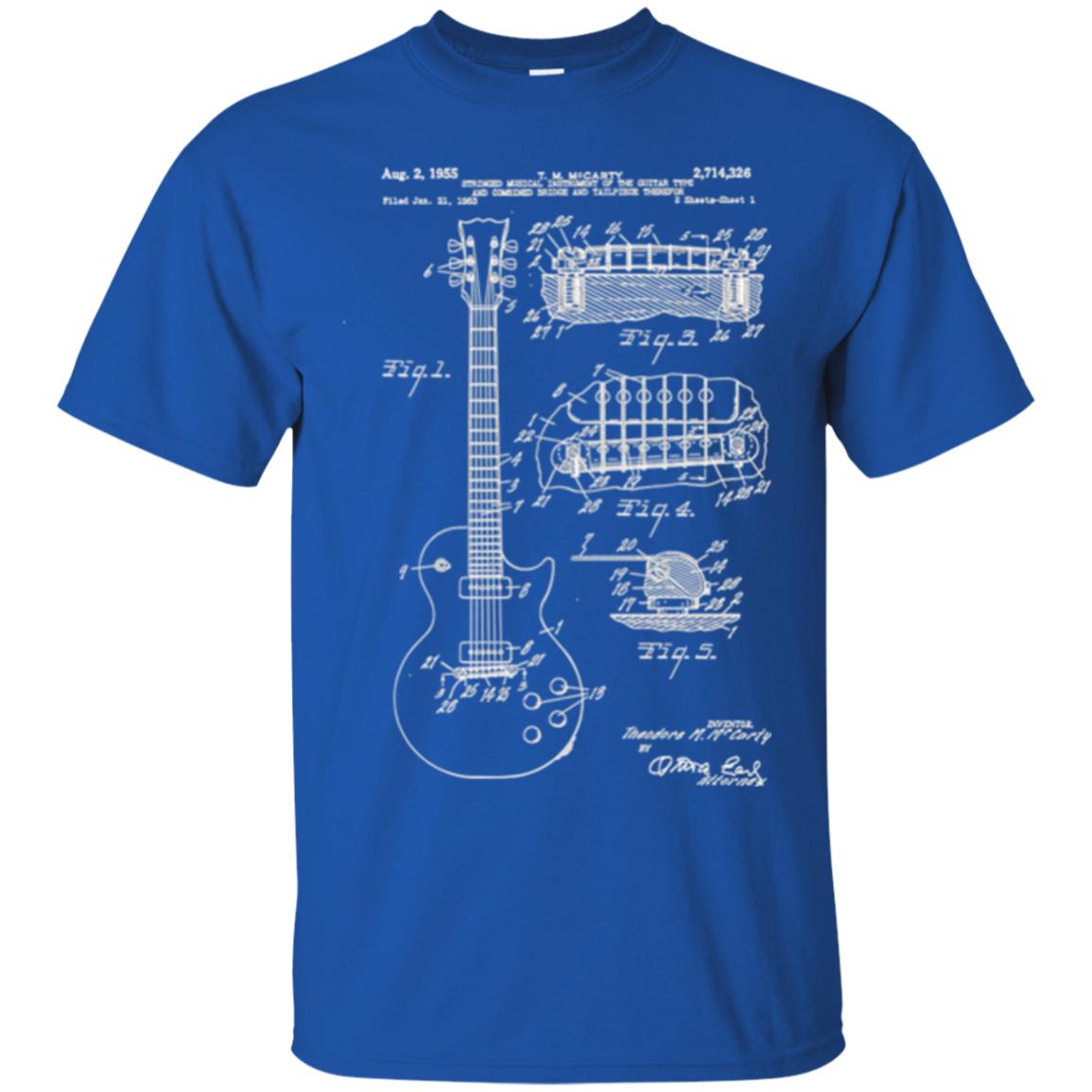 Guitar T-shirt Patent Print 1955 Royal