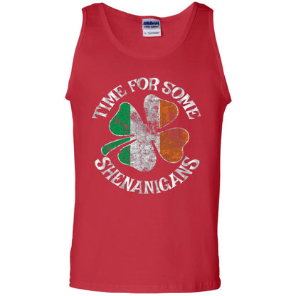 Time For Some Shenanigans St. Patrick_s Day T-shirt Red