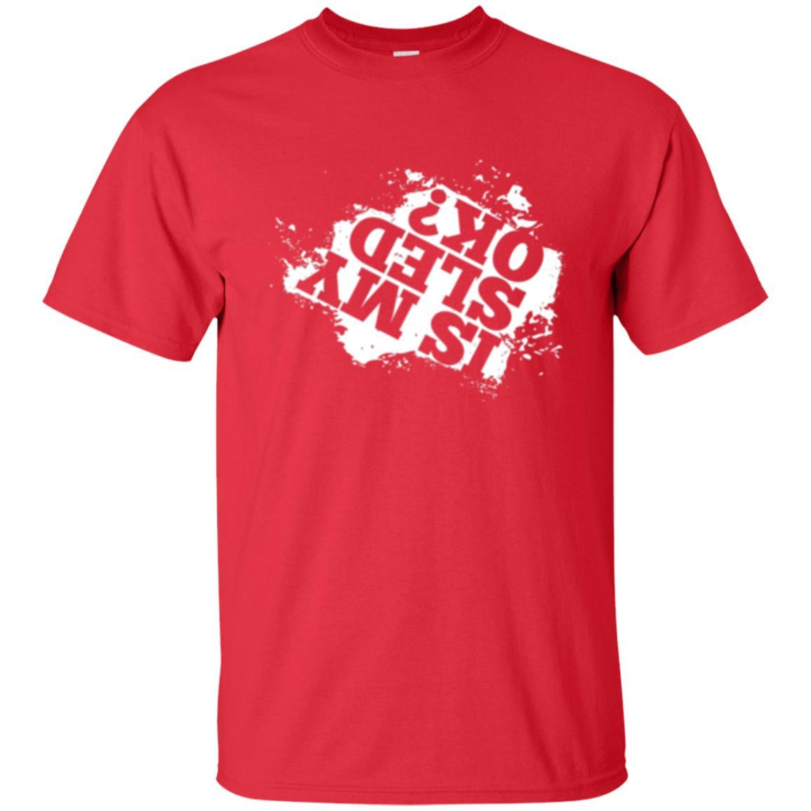 Snowmobile T-shirt Is My Sled Okay Red
