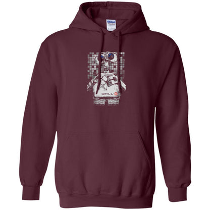 Film T-shirt Wall-e Tile Portrait Graphic Maroon