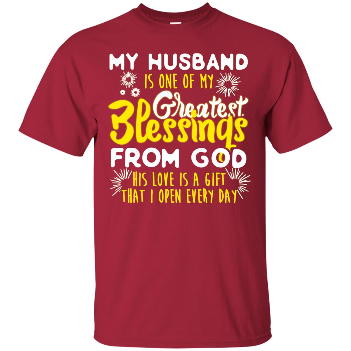 My Husband Is One Of My Greatest Blessings From God Shirt For Wife Cardinal