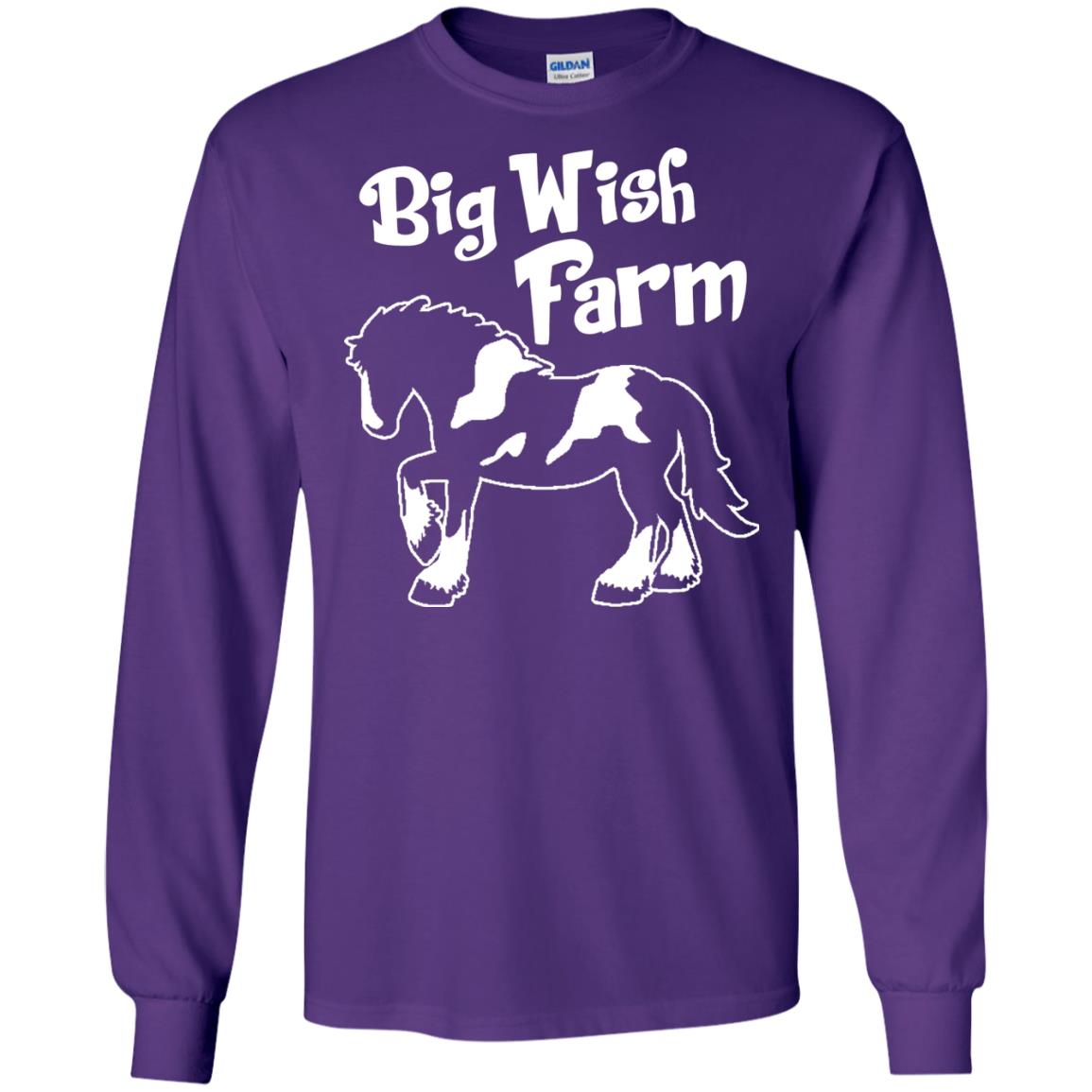 Big Wish Farm Horse Shirt Purple