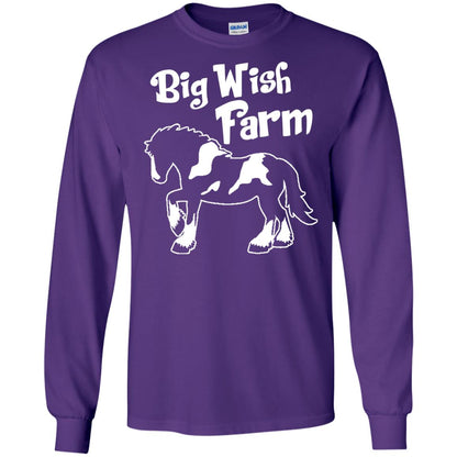 Big Wish Farm Horse Shirt Purple