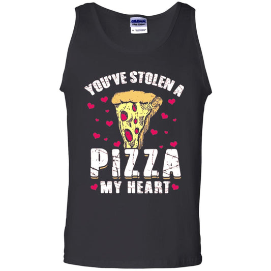 Funny Valentines Day Shirt Food Gift You_ve Stolen Pizza My Heart Black