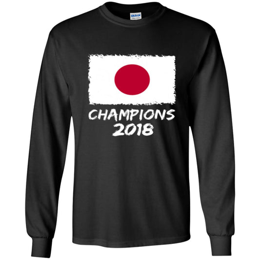 Football Lover T-shirt Japan Champions 2018 T-shirt Black