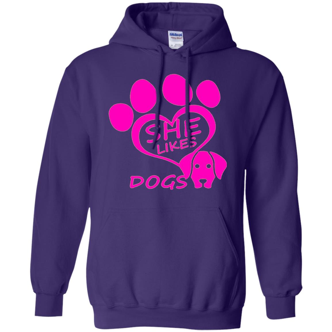 Dog Lovers Shirt She Likes Dogs Purple