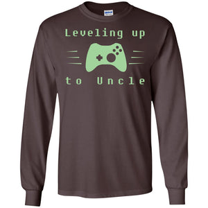 Leveling Up To Uncle Gaming Family ShirtG240 Gildan LS Ultra Cotton T-Shirt