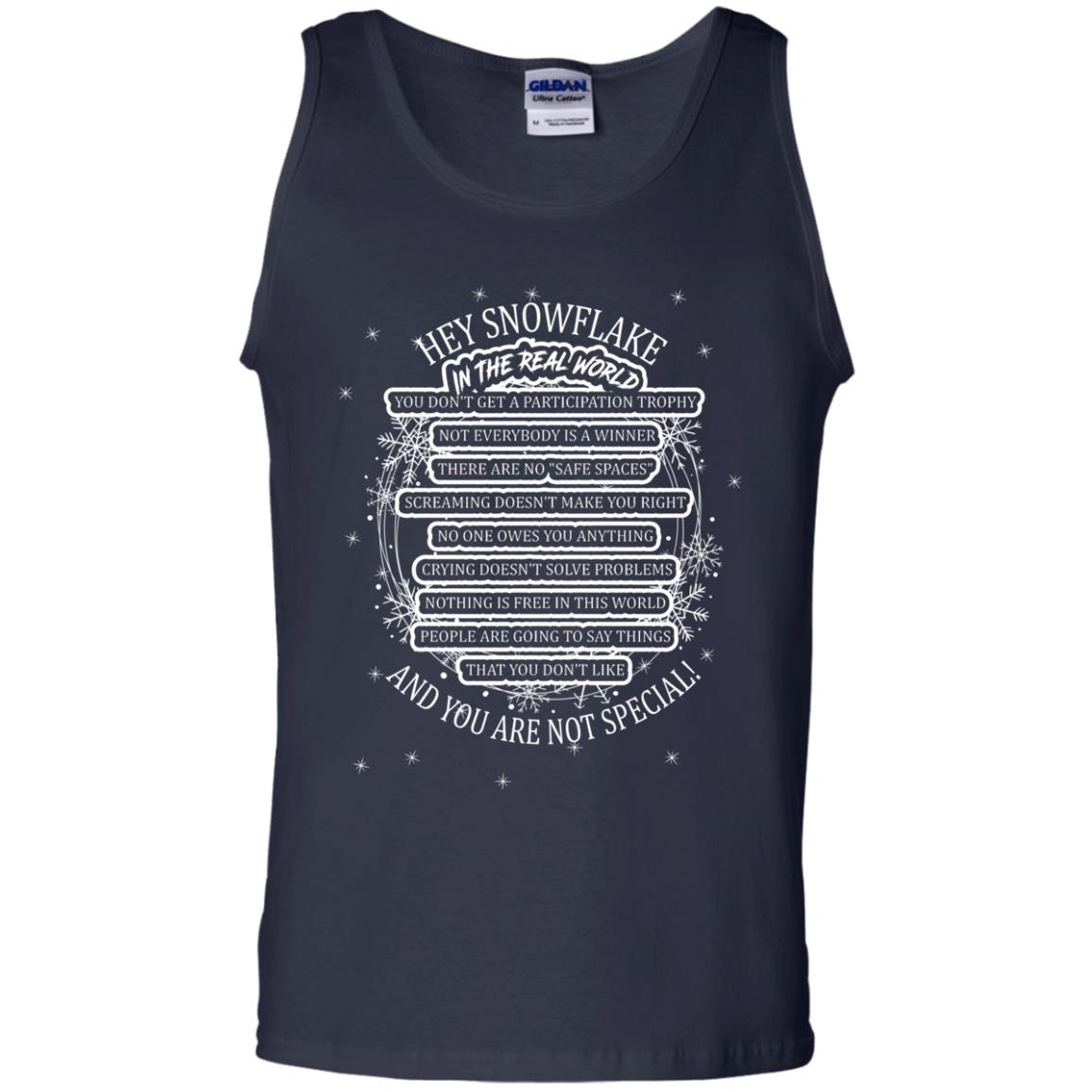 Hey Snowflake In The Real World You Don_t Get A Participation Trophy Military T-shirt Navy