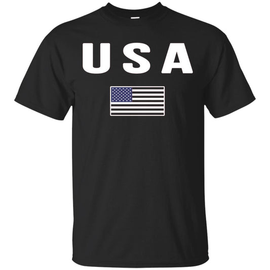 Usa T-shirt America United States Black