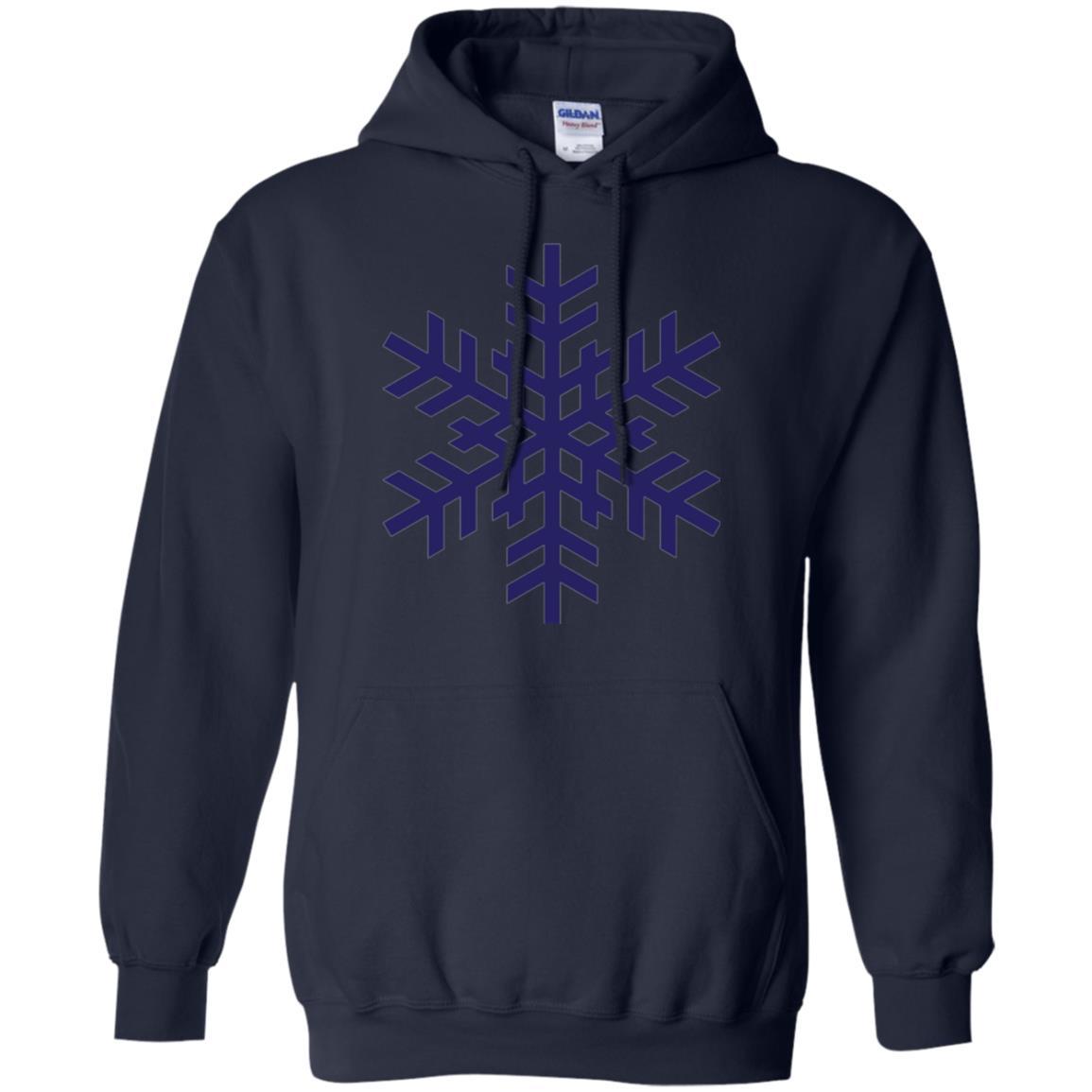 Christmas T-shirt Navy Blue Snowflake T-shirt Navy