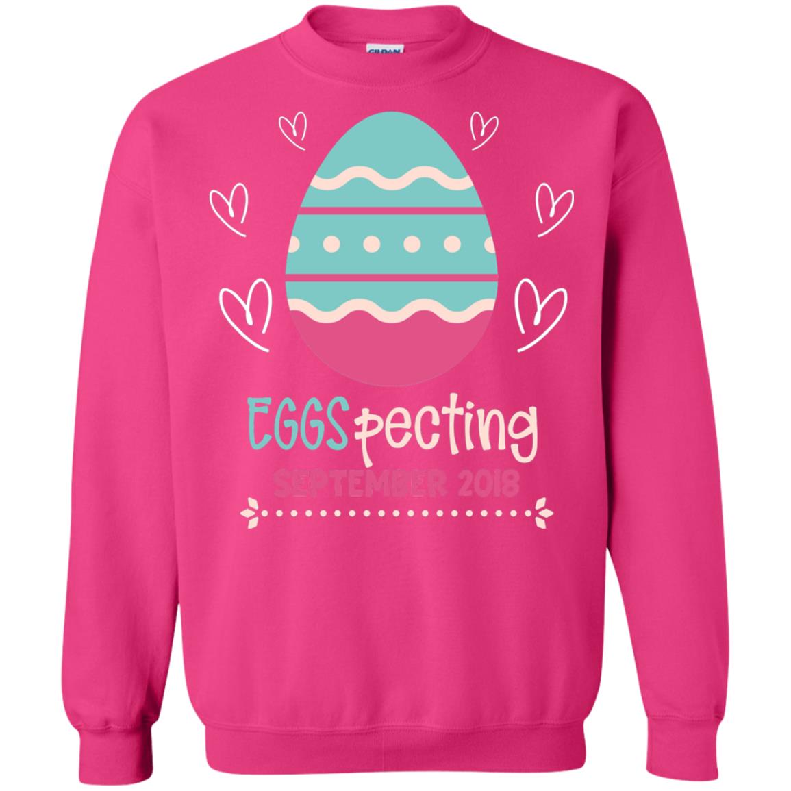 Easter Pregnancy Announcement Shirt Eggspecting September 2018 Heliconia