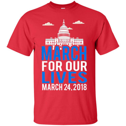 March For Our Lives Anti Gun T-shirt Red